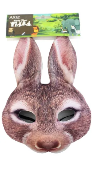 Rabbit Brown Bunny Kids Book Week Mask Costume Accessory