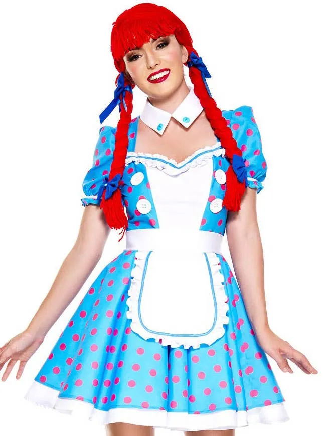 Racy Rag Doll Womens Fancy Dress Costume