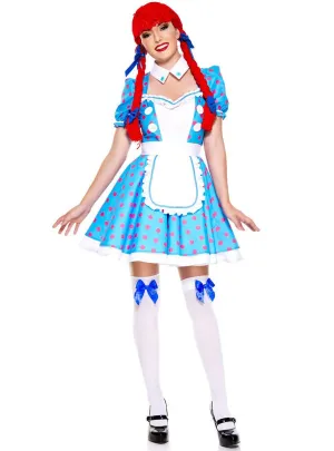 Racy Rag Doll Womens Fancy Dress Costume