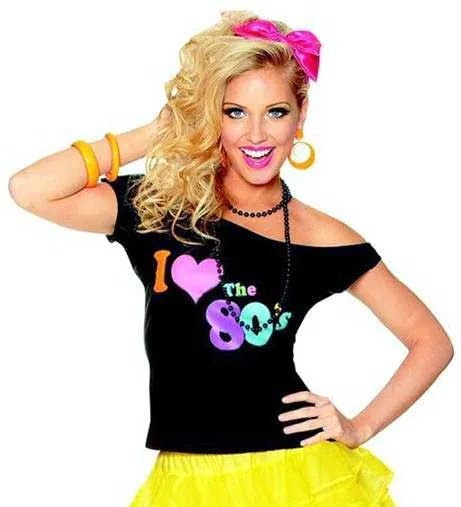 Radical I Love the 80s Womens Costume Shirt