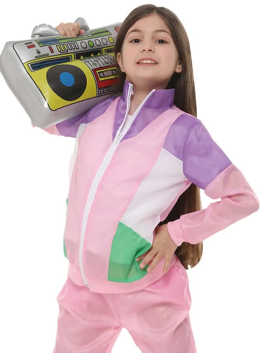 Radical Pink and Purple 1980s Shell Suit Costume