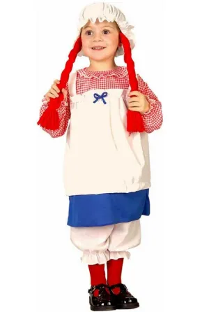 Rag Doll Girls Toddler Costume