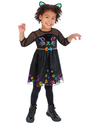 Rainbow Cat Toddler Girls Halloween Costume