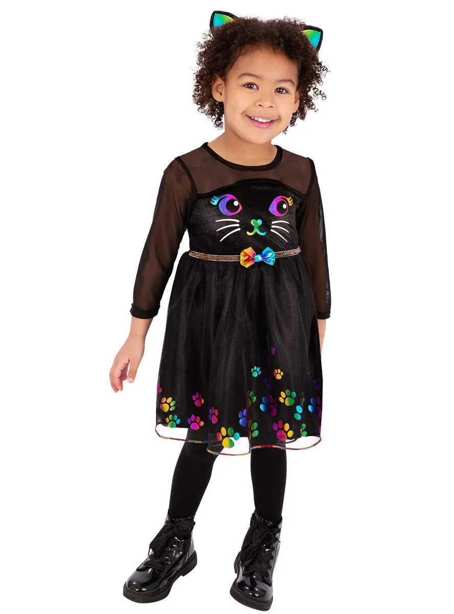Rainbow Cat Toddler Girls Halloween Costume