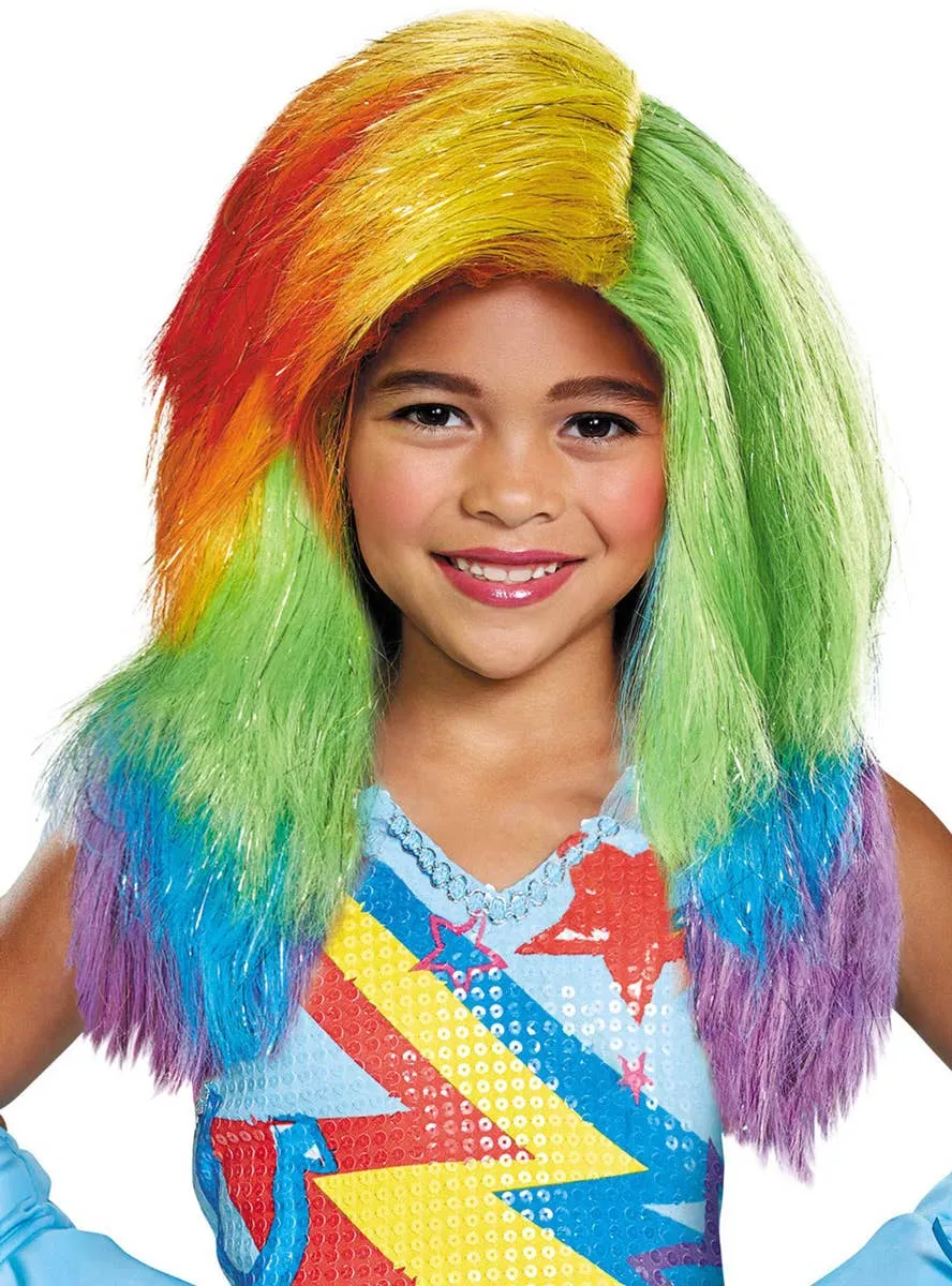 Rainbow Dash Girls My Little Pony Costume Wig