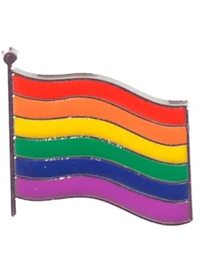 Rainbow Flag Metal Pin Badge