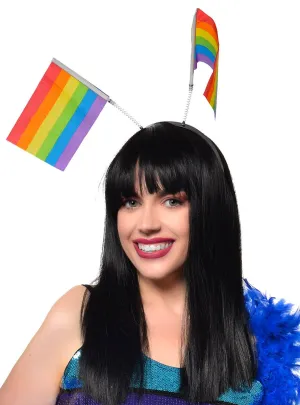 Rainbow Flags Mardi Gras Costume Headband