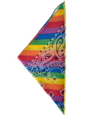 Rainbow Pride Paisley Bandanna Costume Accessory