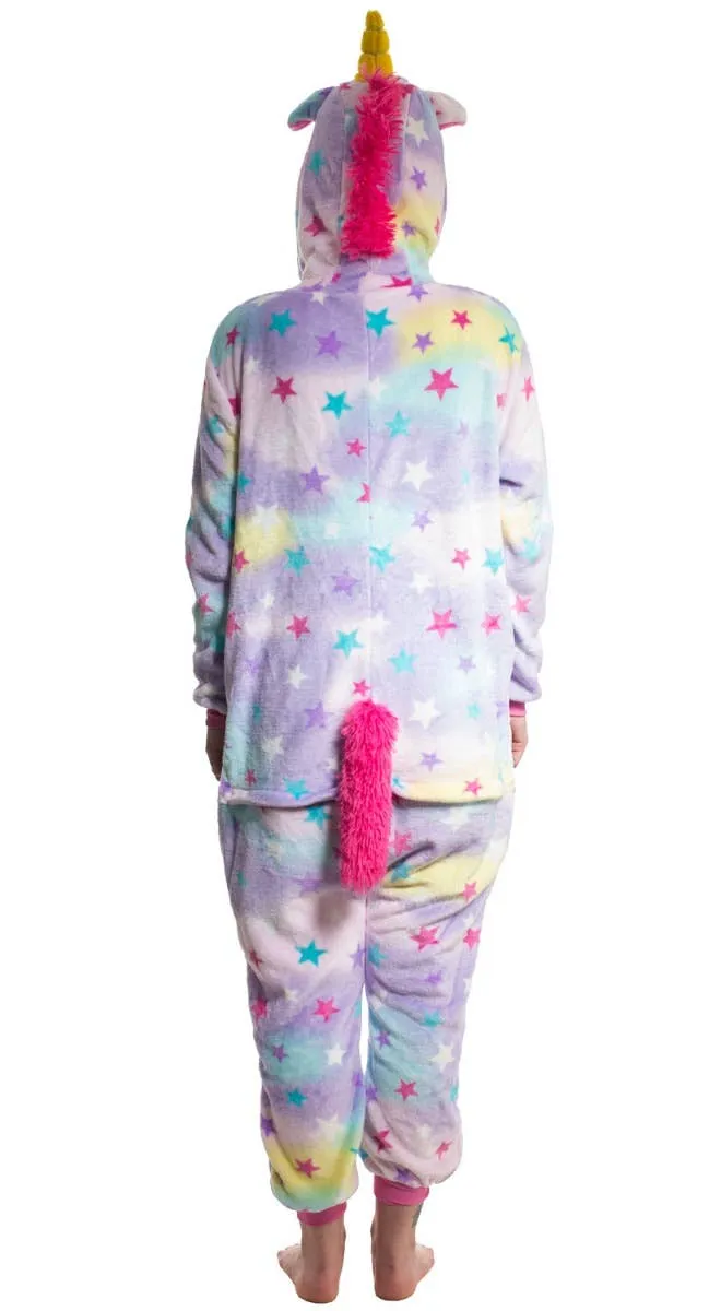 Rainbow Star Womens Unicorn Onesie Costume