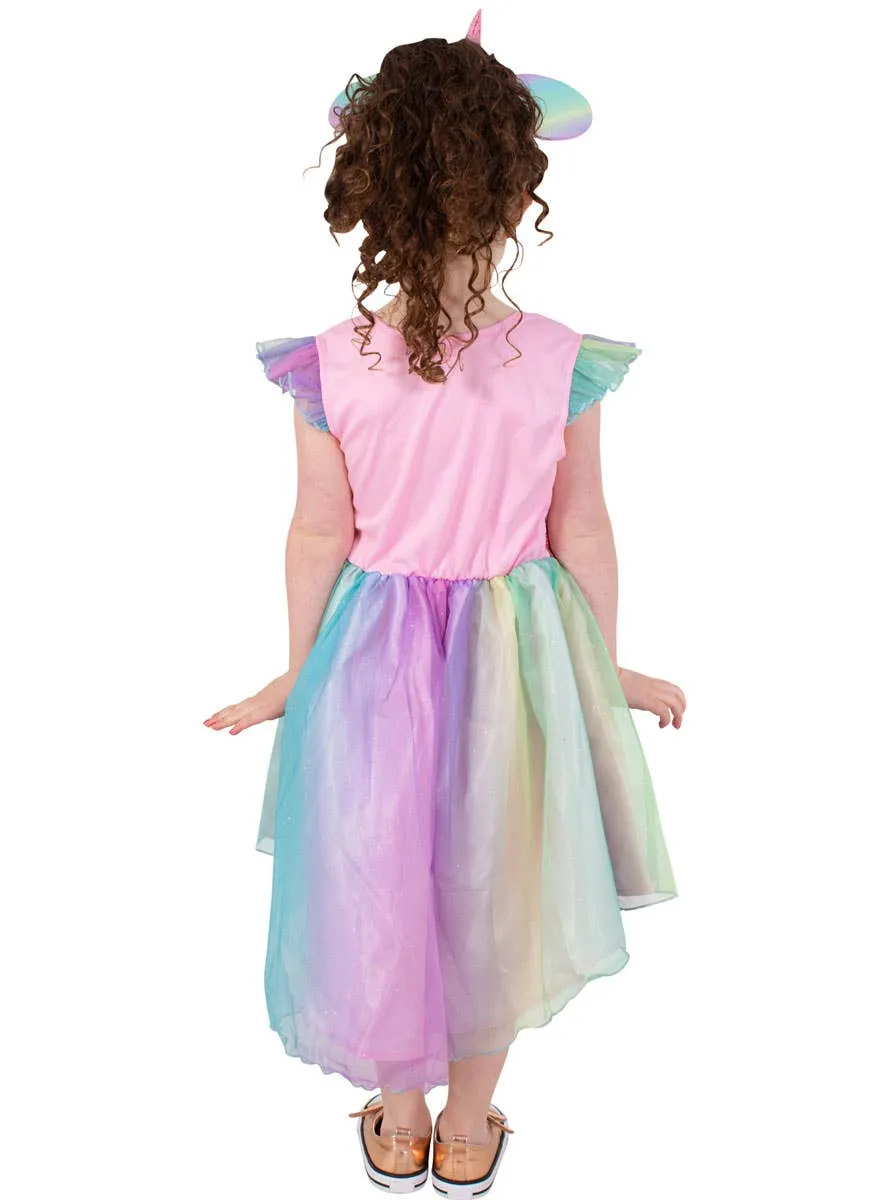 Rainbow Unicorn Minnie Mouse Girls Costume