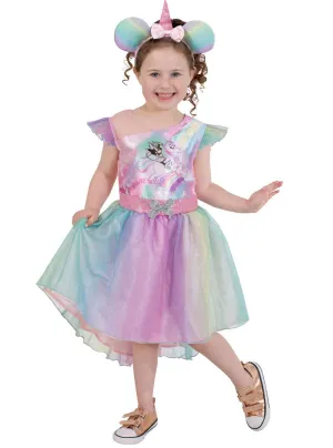 Rainbow Unicorn Minnie Mouse Girls Costume