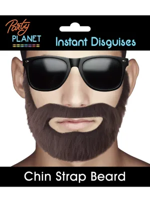 Rapper Mens Brown Chin Strap Costume Beard