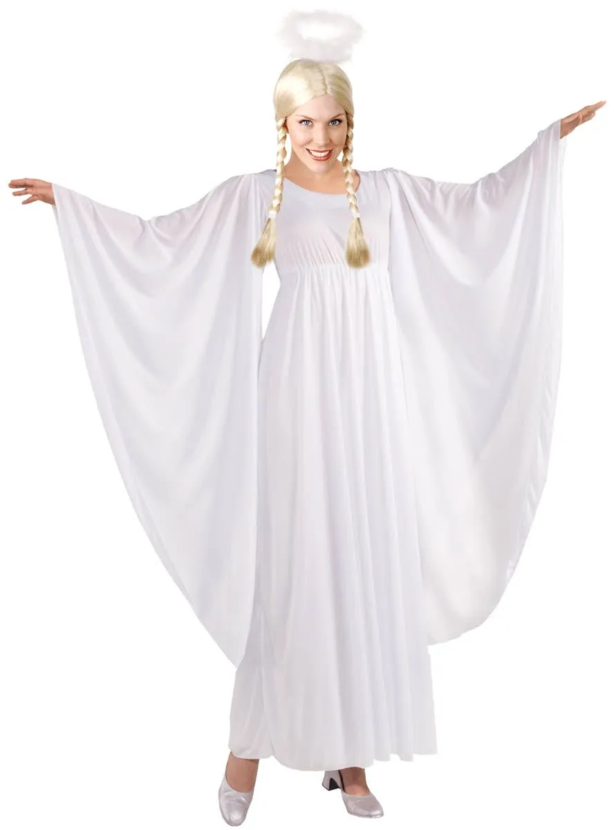 Rapturous White Christmas Angel Womens Dress Up Costume