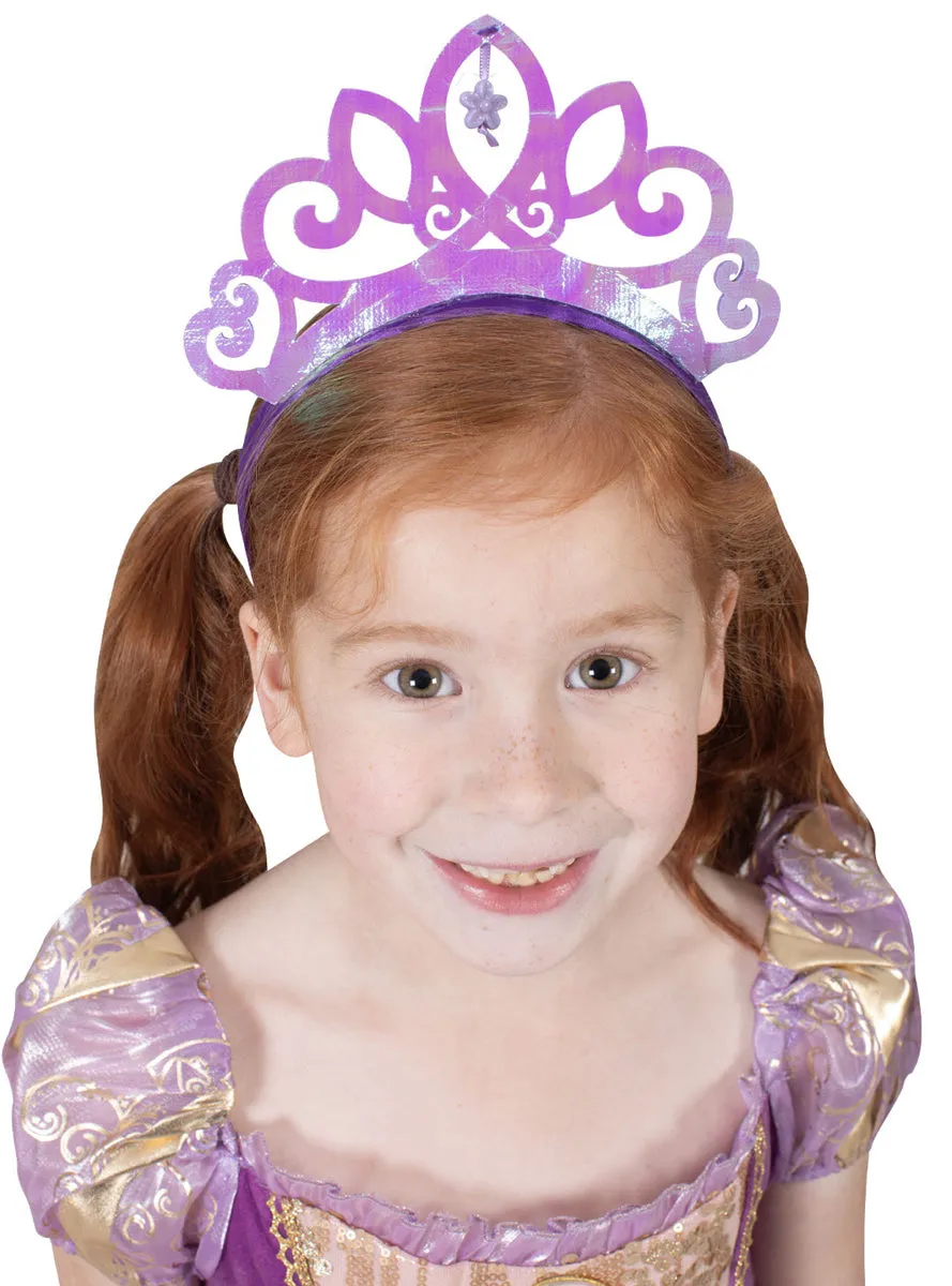 Rapunzel Girls Disney Princess Purple Iridescent costume Tiara