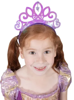 Rapunzel Girls Disney Princess Purple Iridescent costume Tiara