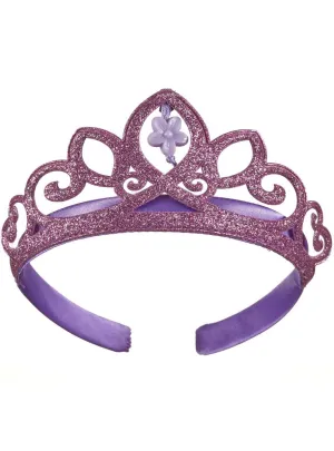 Rapunzel Girls Purple Glitter Costume Tiara