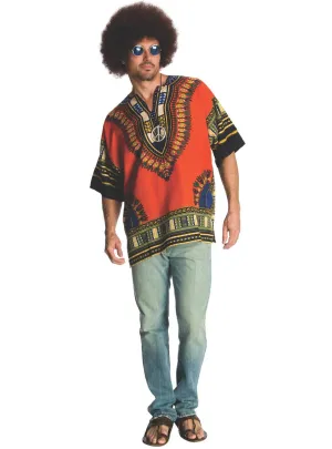 Rasta Hippie Mens 1970s Costume