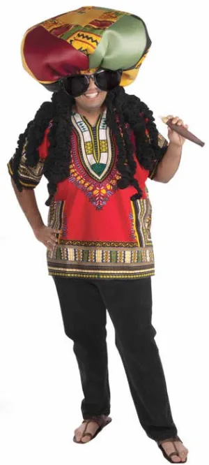 Rasta Ridiculous Mens Jamaican Costume