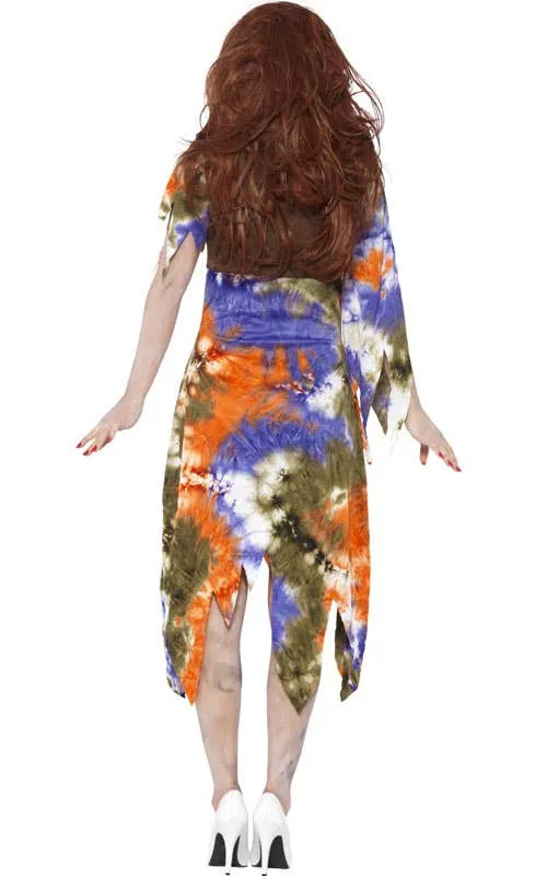 Ravenous Womens Hippie Zombie Halloween Costume