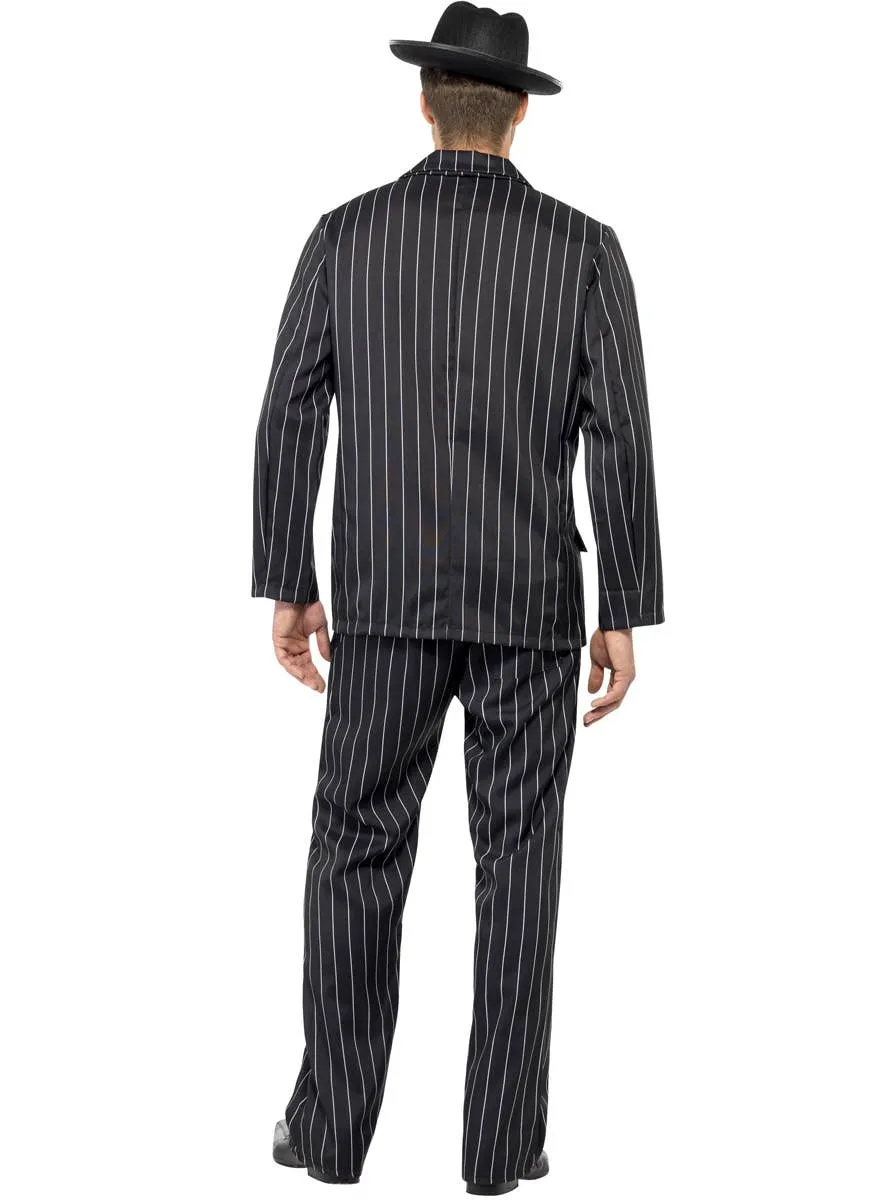 Razzle Dazzle Mens Black Pinstripe 1920s Costume