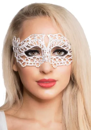 Razzle Dazzle Metal Rhinestone Masquerade Mask