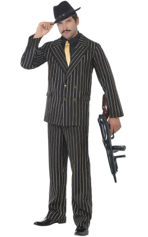 Razzle Mens 1920s Pinstripe Gangster Costume