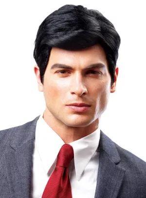 Real Man Short Black Costume Wig