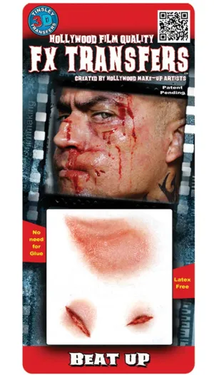 Realistic Beat Up 3D Special FX Wound Transfers