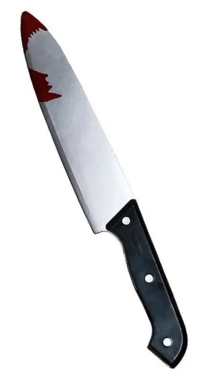 Realistic Bloody Butcher's Knife Novelty Halloween Weapon