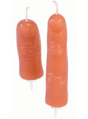 Realistic Finger Candles Halloween Party Props - 5 Pack