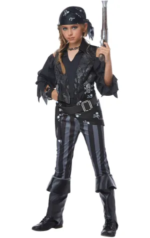 Rebel Pirate Girls Fancy Dress Costume