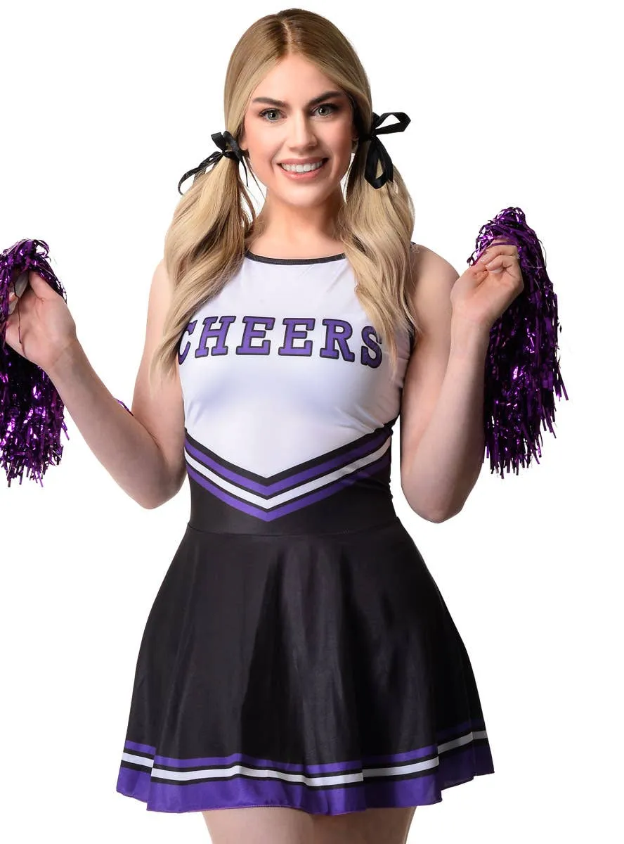 Rebellious Black Cheerleader Womens Costume
