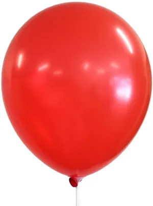 Red 30cm Pack of 10 Solid Colour Latex Balloons
