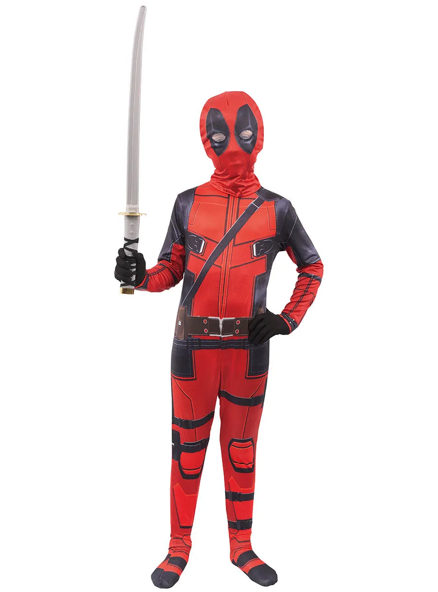 Red and Black Anti-Hero Boys Superhero Costume