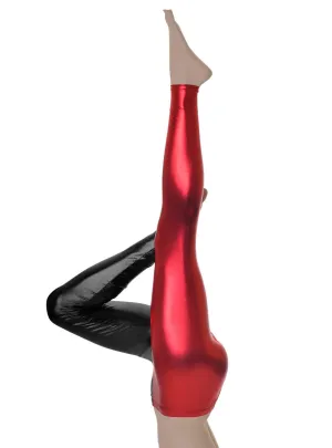 Red and Black Harlequin Womens Costume Leggings