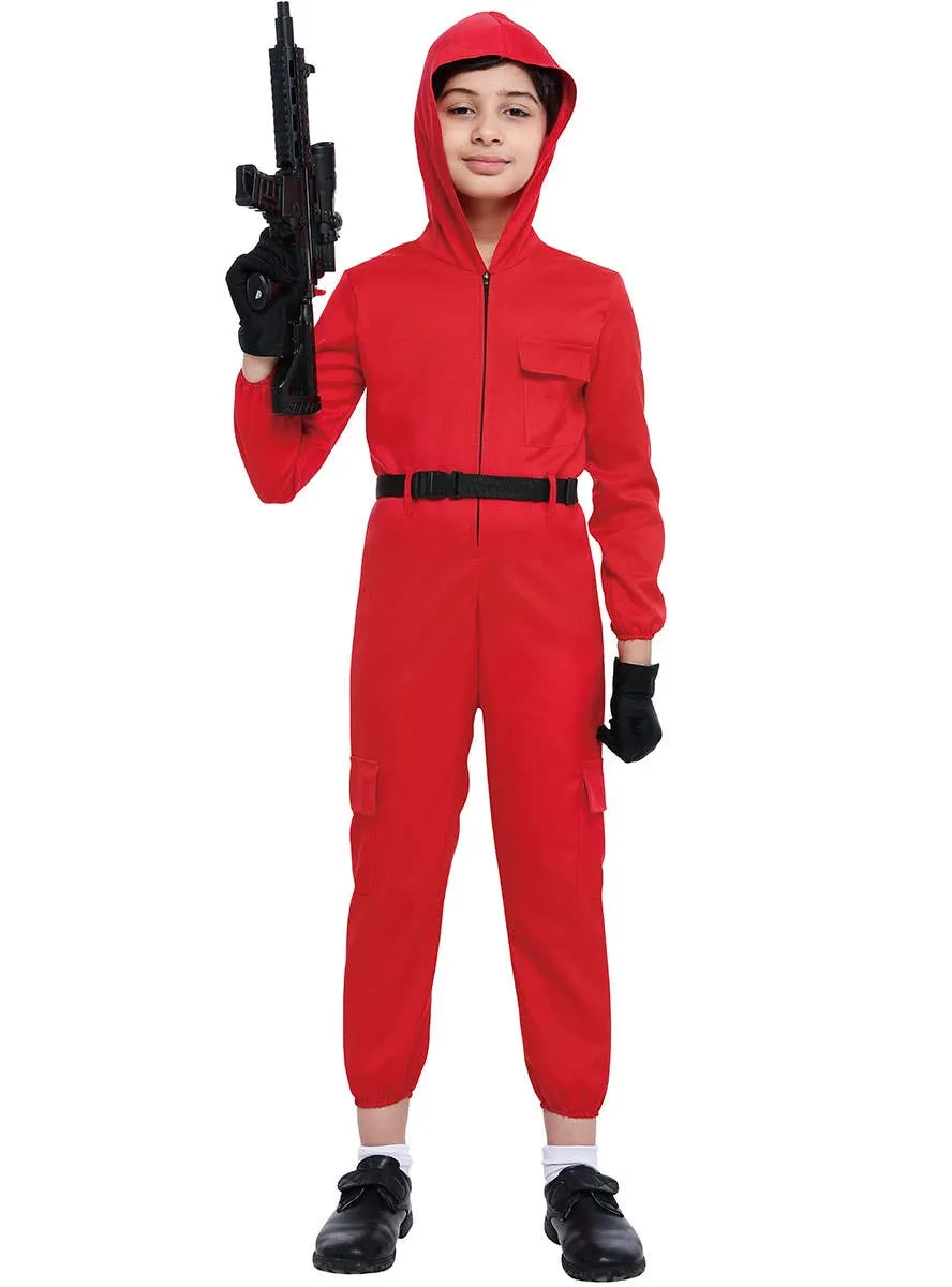 Red Guard Boys Costume Jumpsuit