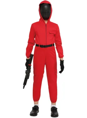 Red Guard Boys Costume Jumpsuit