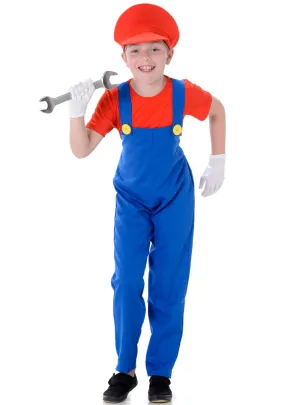 Red Plumber Boys Book Week Costume