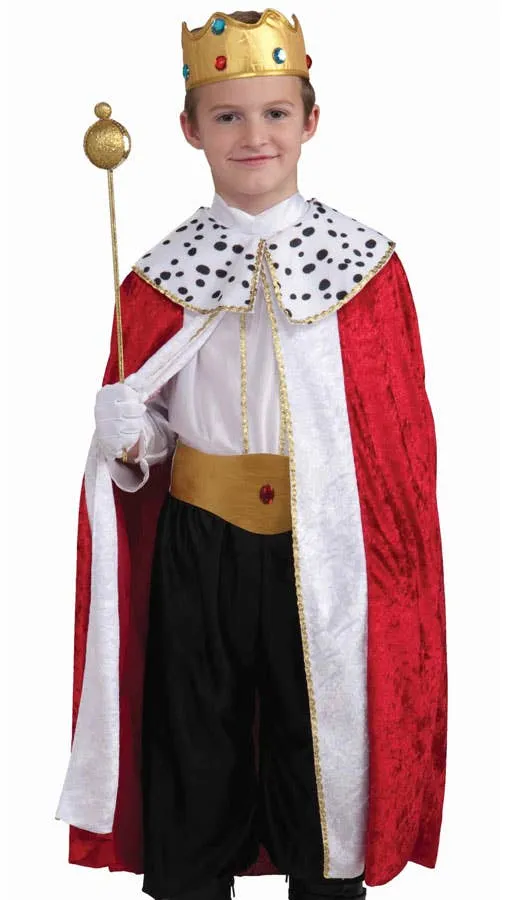 Regal King Boys Fancy Dress Costume