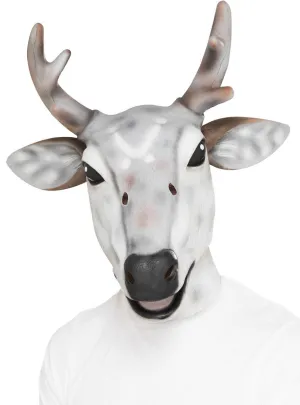 Reindeer Stag Full Head Latex Costume Mask