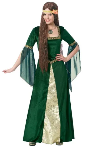 Renaissance Lady Womens Maid Marion Costume