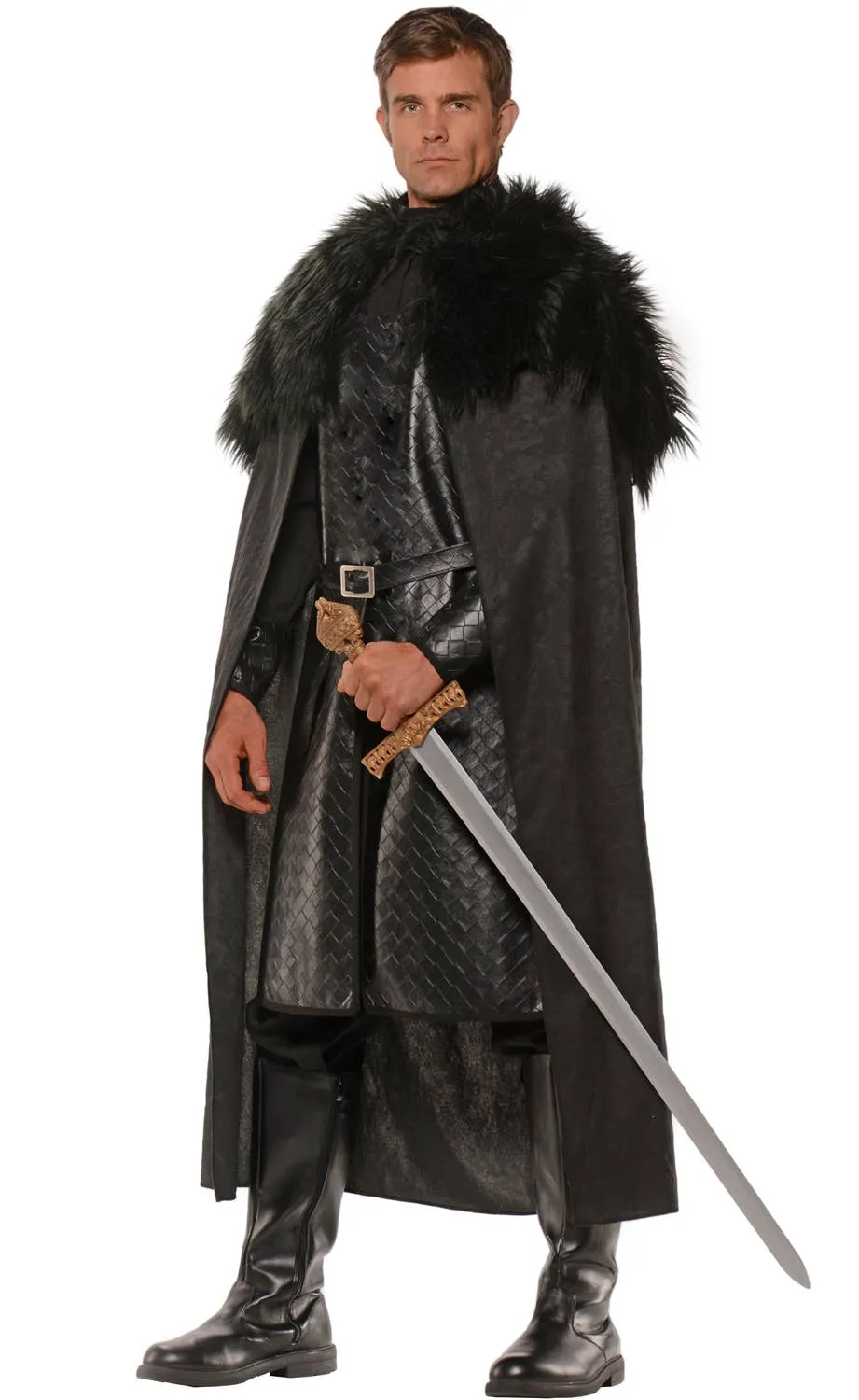 Renaissance Man Black Costume Cape