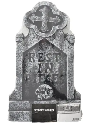 Rest In Pieces 52cm Foam Tombstone Halloween Decoration