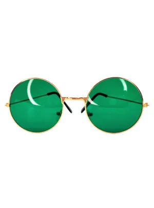 Retro 1970s Green John Lennon Teashade Costume Glasses
