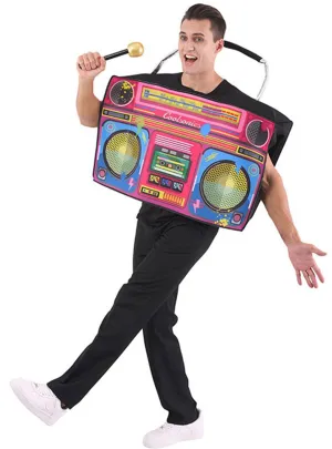 Retro Ghetto Blaster Novelty Adults 80s Costume