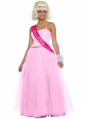 Retro Pink Prom Queen Womens 1950s Costume