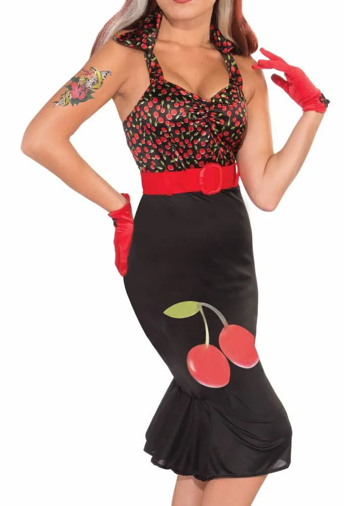 Retro Rock Cherry Anne Womens 50s Rockabilly Costume
