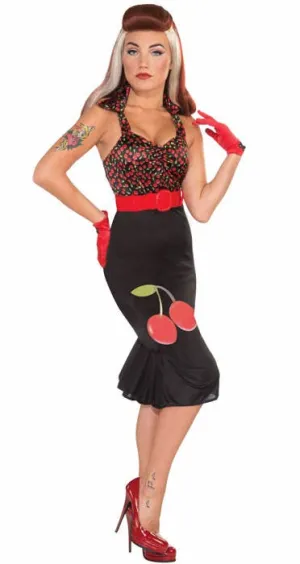 Retro Rock Cherry Anne Womens 50s Rockabilly Costume