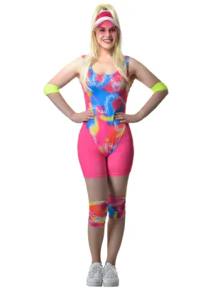 Retro Roller Skater Barbie Womens Costume