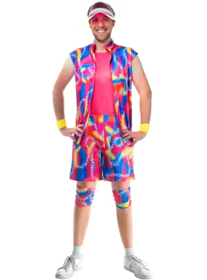 Retro Roller Skater Ken Doll Mens Costume